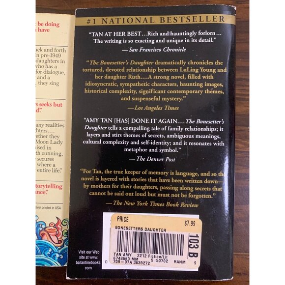 Amy Tan Book Bundle Joy Luck Club Bonesetter's Daughter Paperback LS11 - Picture 3 of 7